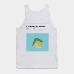 Call me by your name - Minimalist Movie Poster - Luca Guadagnino - Armie Hammer - Timothée Chalamet - Print Tank Top